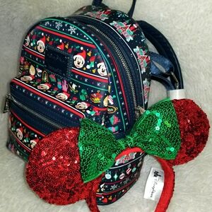 Christmas Loungefly & Sequin Ears Set